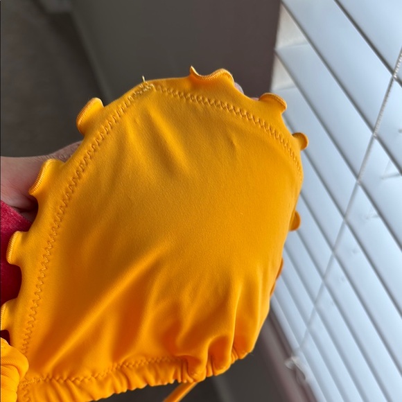 Yellow Ruffle trim Bikini Set - Picture 8 of 9